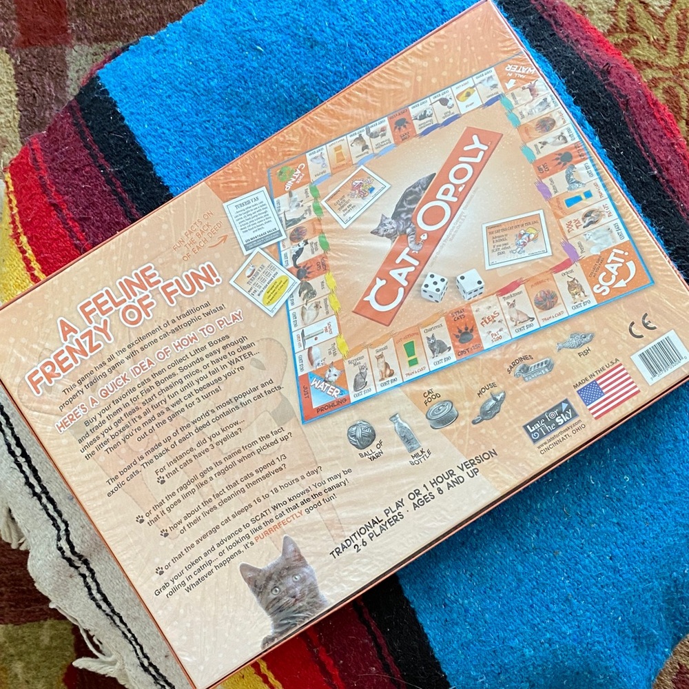 Cat-opoly Family Board Game - new, never opened, plastic intact - Picture 2 of 5